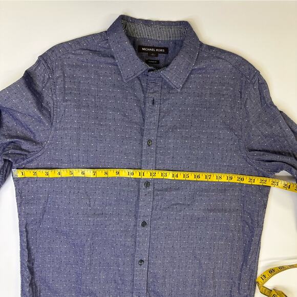 Michael Kors Men’s Long Sleeve Button-Up Shirt - Size Large - Picture 7 of 10